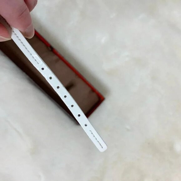 Coach Bridgit Wrist Watch White Patent Leather Silver Stainless Steel Y2k 2000s - Picture 9 of 11